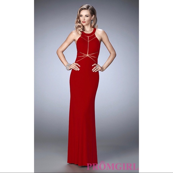 La Femme Prom Dresses Red
